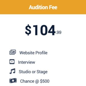 Contest Audition Fee